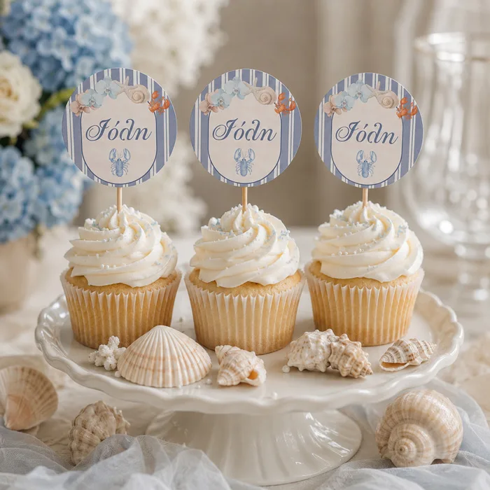 Topper Cupcake - Ναυτικό (6 τεμ)