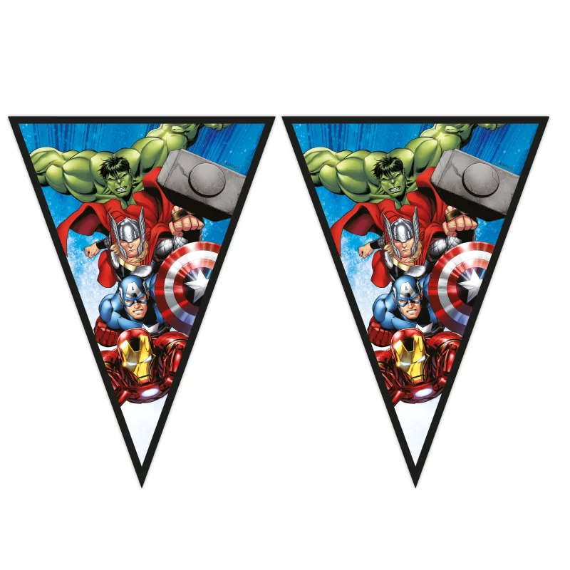 Τριγωνικά Σημαιάκια Avengers - Evergreen 230cm