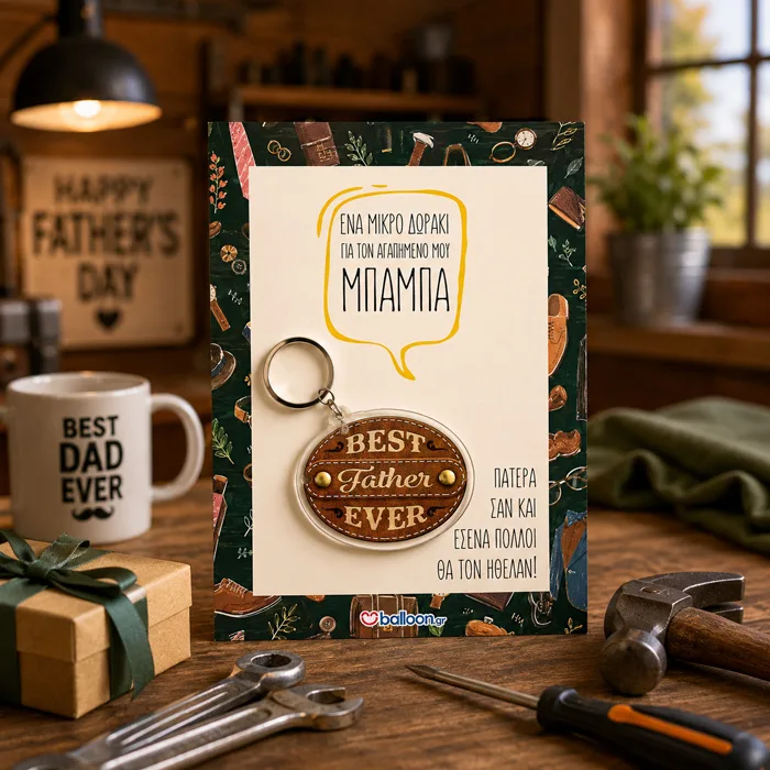 Μπρελόκ για Μπαμπά - Best Father Ever
