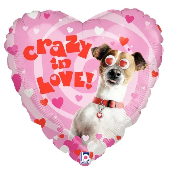 21" Μπαλόνι σκυλάκι "Crazy In Love"