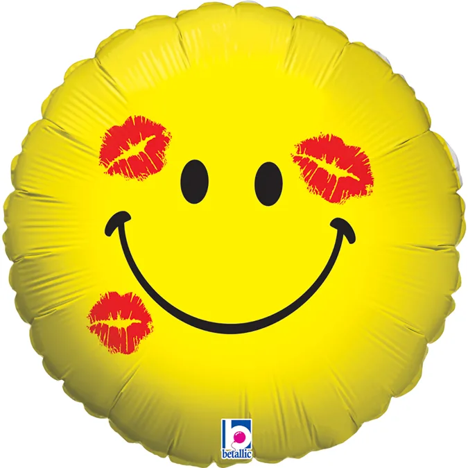 18" Μπαλόνι Emoji Face Kisses