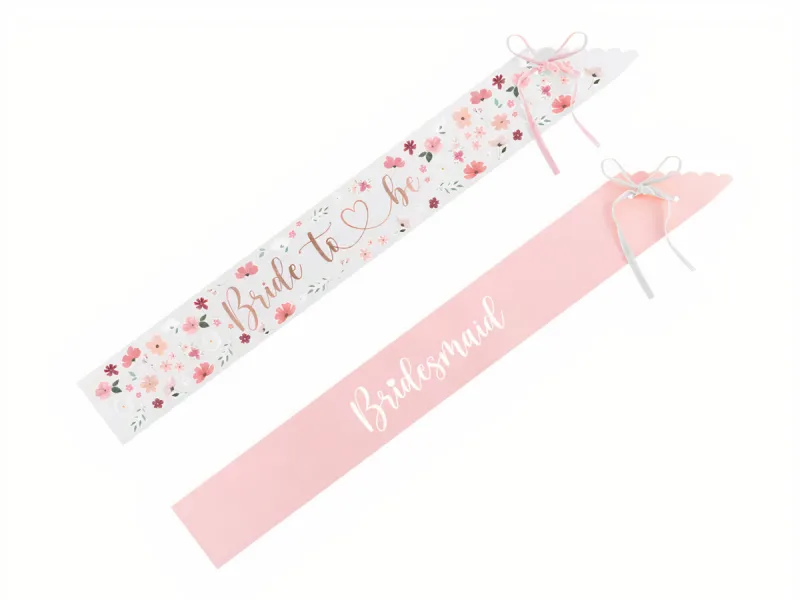 Κορδέλες μπάτσελορ Bride to be &amp; Bridesmaid (6 τεμ)