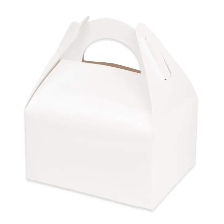 Λευκό Lunch Box – Χάρτινα Κουτάκια Φαγητού (6 τεμ)