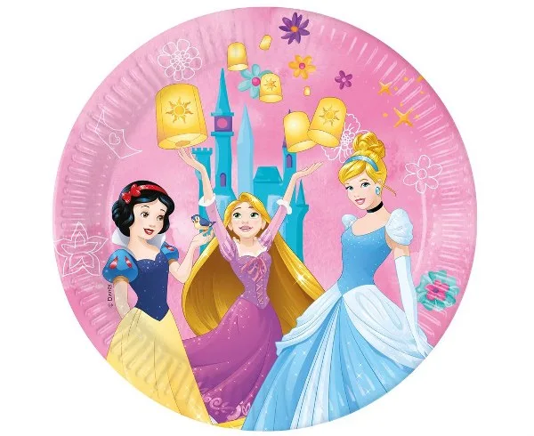 Πιάτα φαγητού Πριγκίπισσες Disney (8 τεμ)