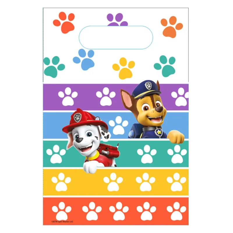 Τσαντάκια για δωράκια Paw Patrol πατουσάκια (8 τεμ)