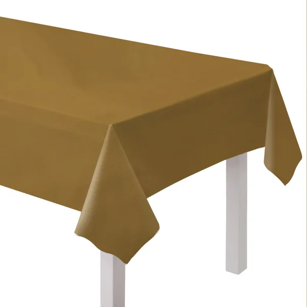 Τραπεζομάντηλο Χρυσό Creme Brulee - Χάρτινο (274x137 cm)