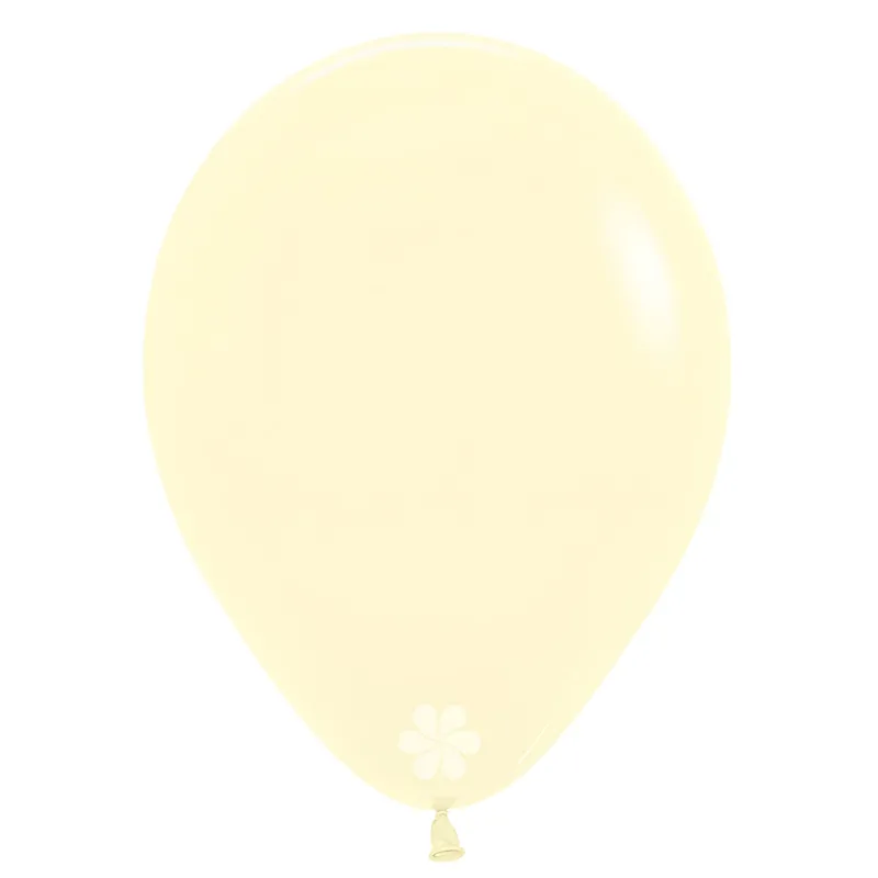 Κίτρινο Pastel Matte λάτεξ Μπαλόνι