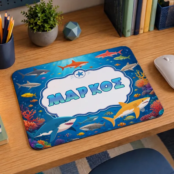 Mouse Pad Gaming - Καρχαρίες με Όνομα