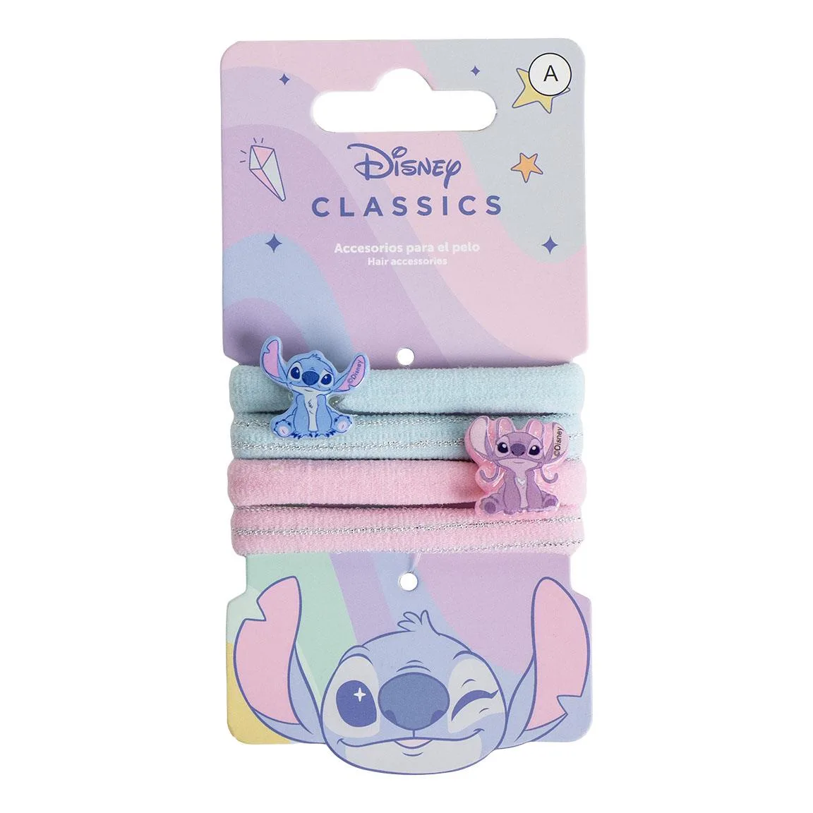 Λαστιχάκια μαλλιών Stitch &amp; Angel (4 τεμ)