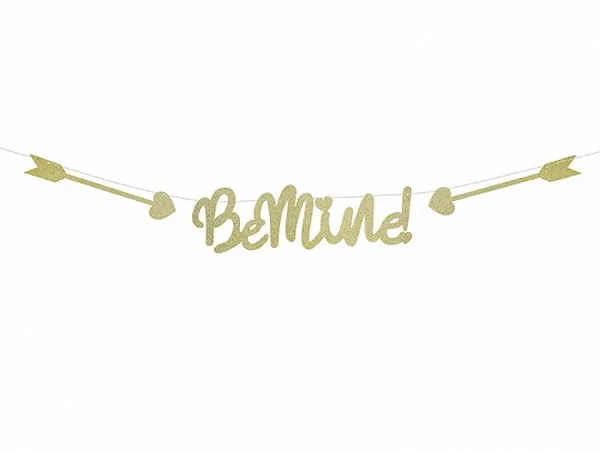 Μπάνερ Be Mine με γκλίτερ