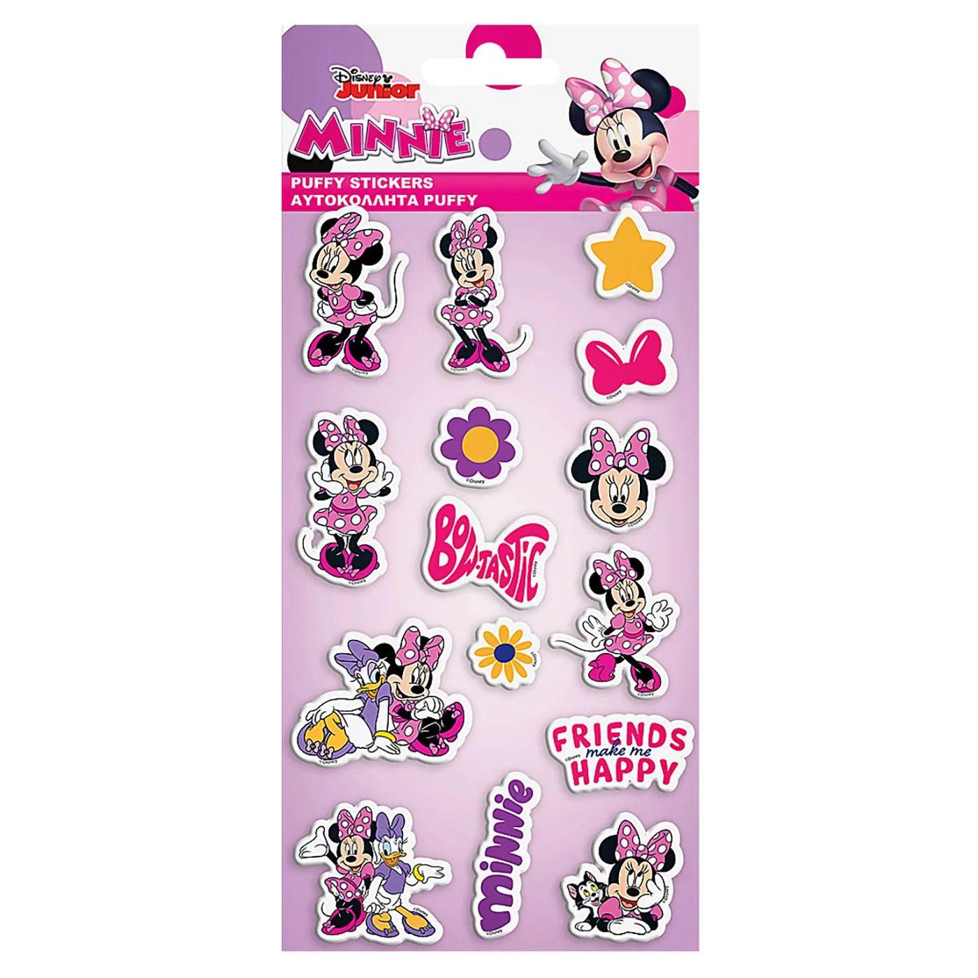 Αυτοκόλλητα 3D Minnie Mouse (15 τεμ)