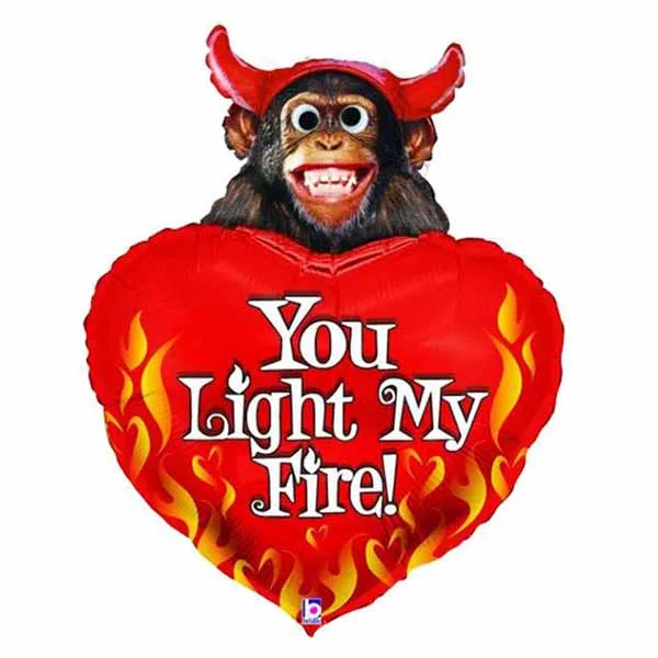 Μπαλόνι Μαϊμού 'You light my fire' 1 μέτρο