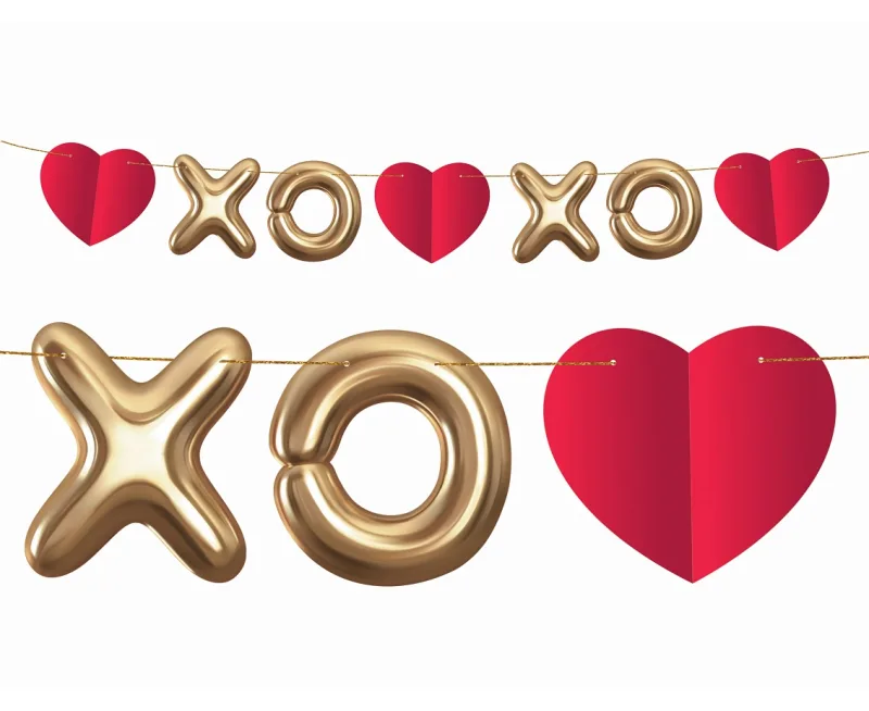 Διασκομηστική Γιρλάντα XOXO 200cm