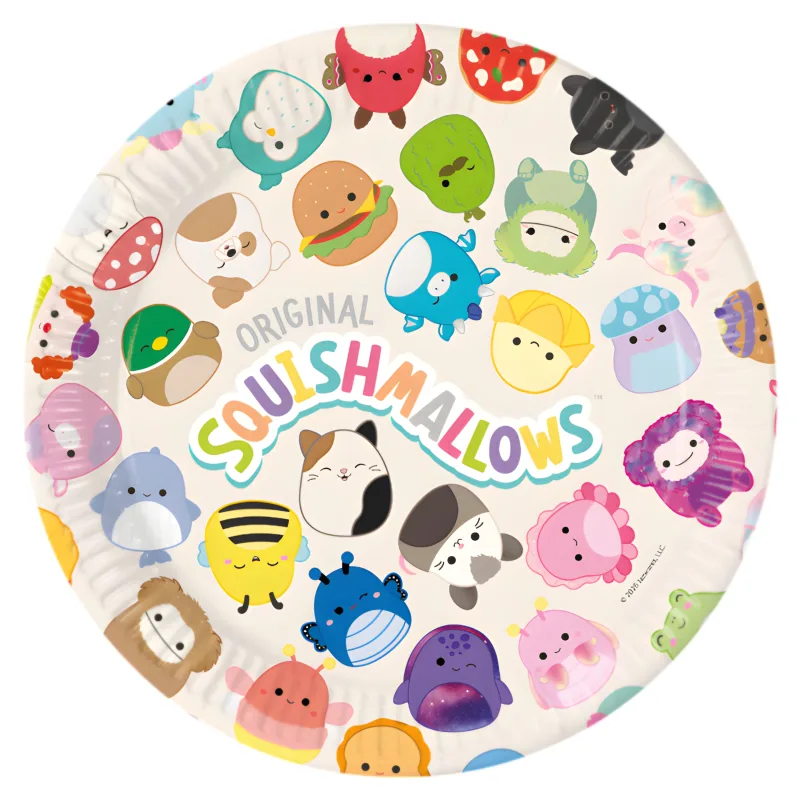 Χάρτινα Πιάτα Φαγητού - Squishmallows (8 τεμ)