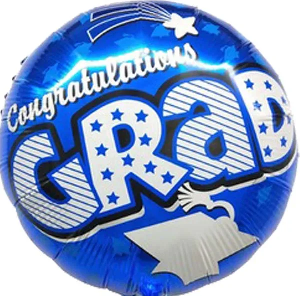 18" Μπαλόνι "Congratulations Grad" μαύρο