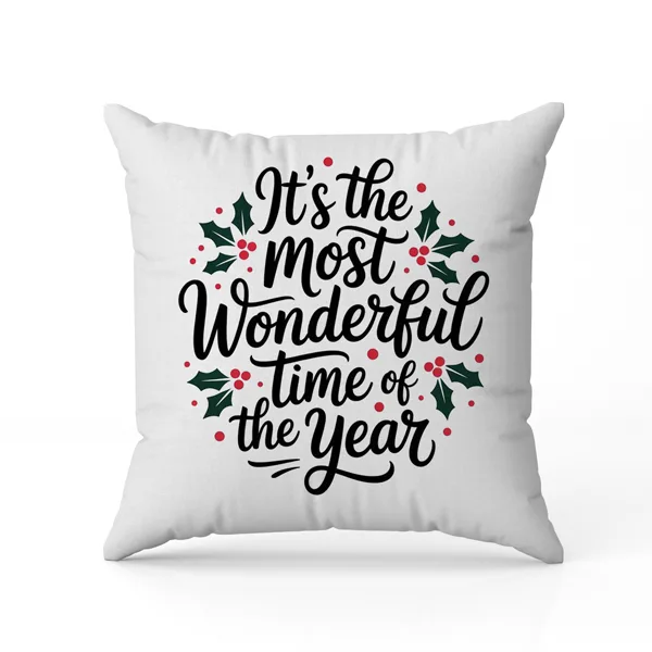 Μαξιλάρι Χριστουγεννιάτικο – It’s the Most Wonderful Time of the Year