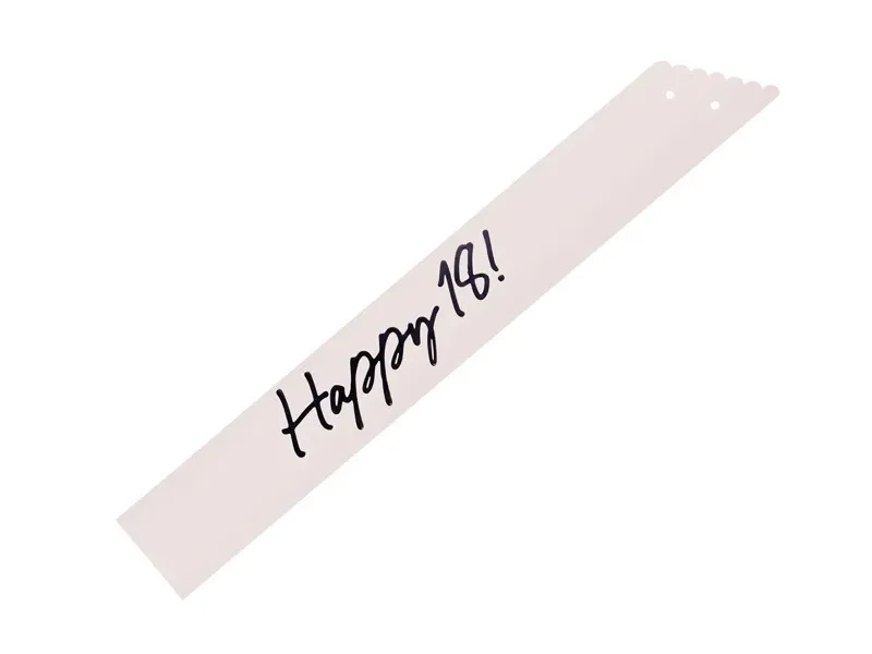 Κορδέλα "Happy 18" (κρεμ)