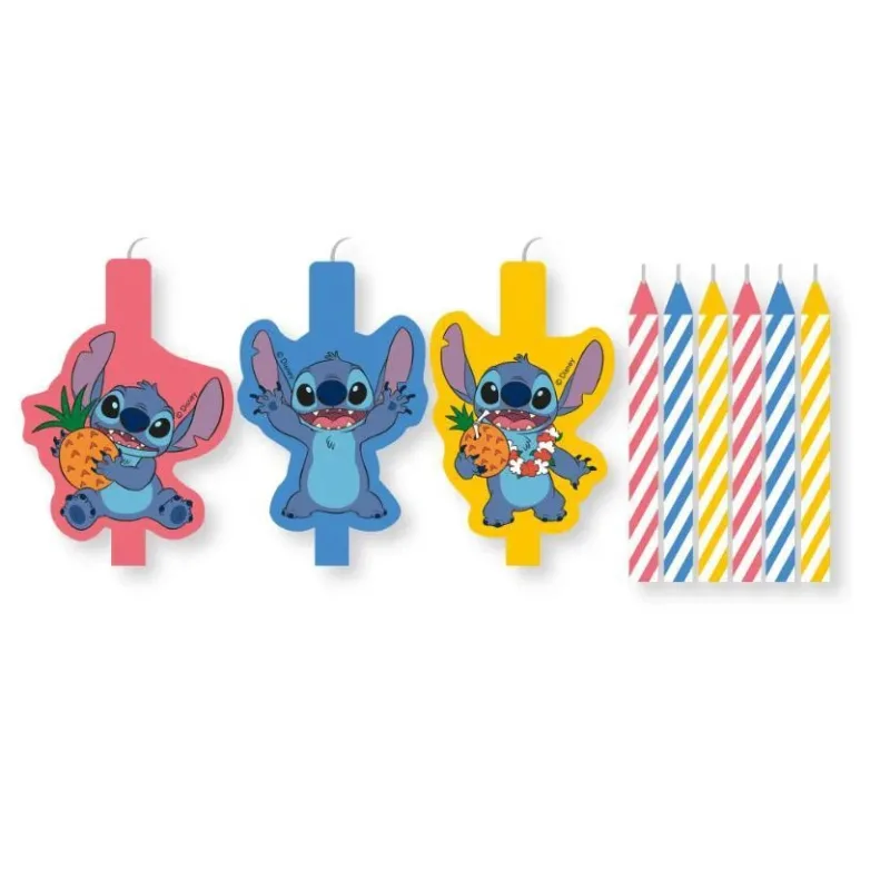 Κεράκια Γενεθλίων Stitch (3+6 τεμ)