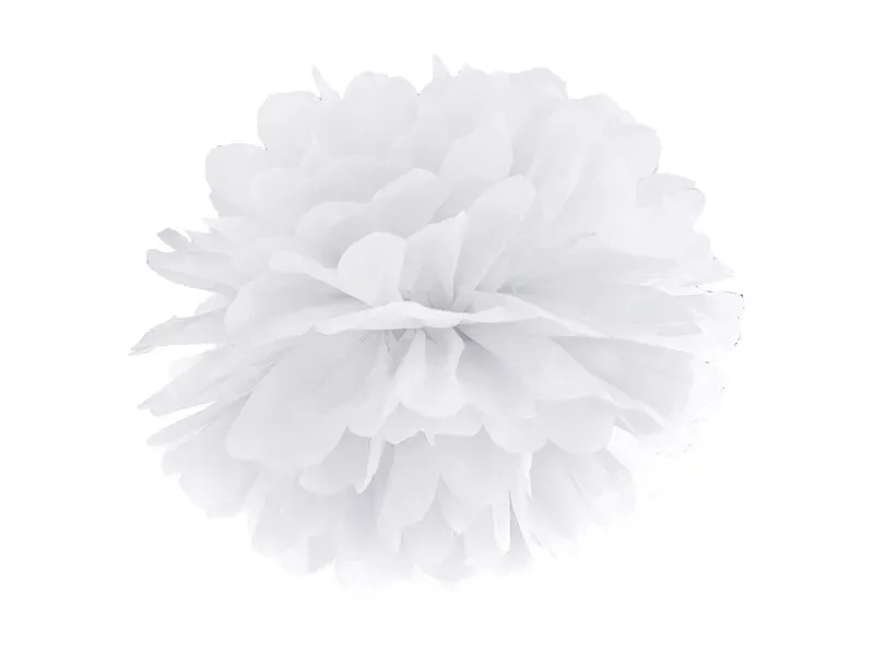 Άσπρο χάρτινο Pom Pom