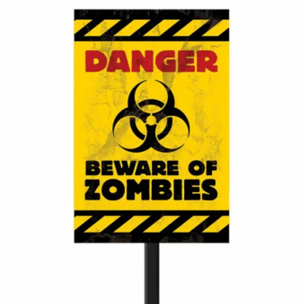 Πινακίδα κήπου "Danger - Beware of Zombies