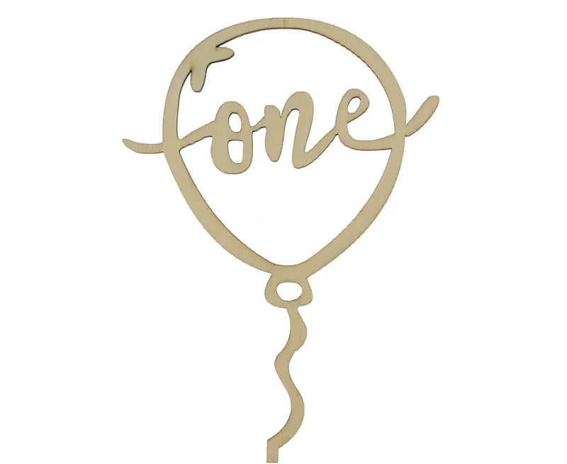 Topper Τούρτας Μπαλόνι 'one'