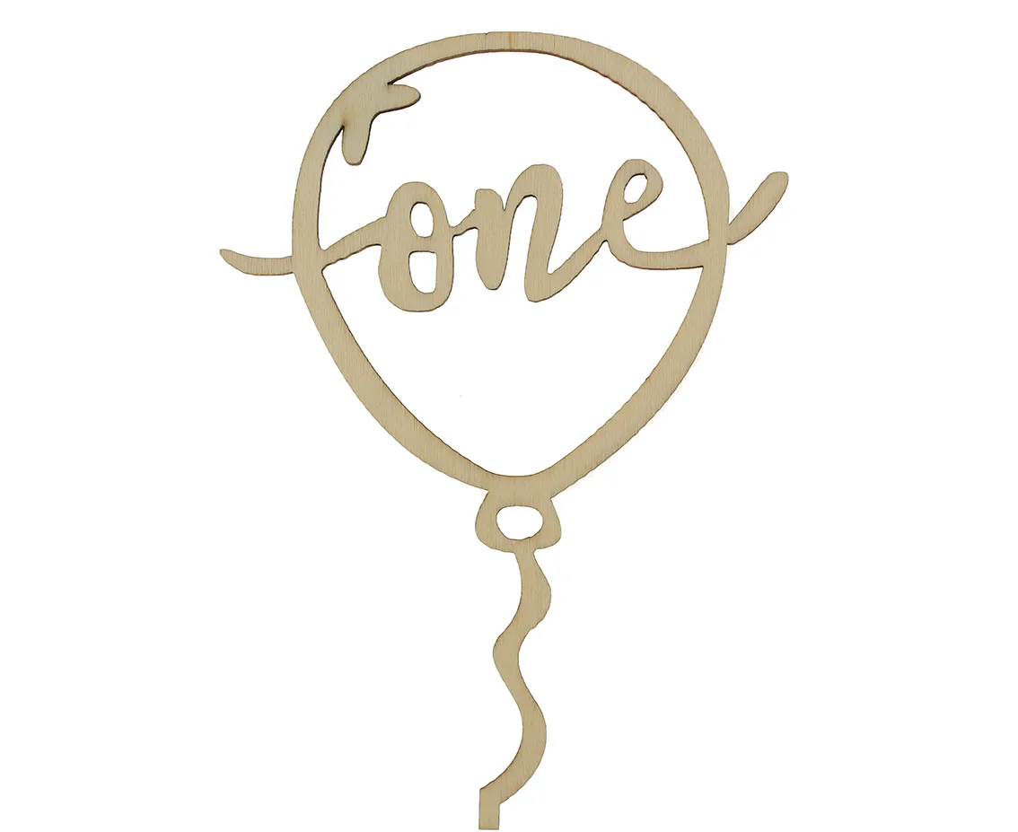 Topper Τούρτας Μπαλόνι 'one'