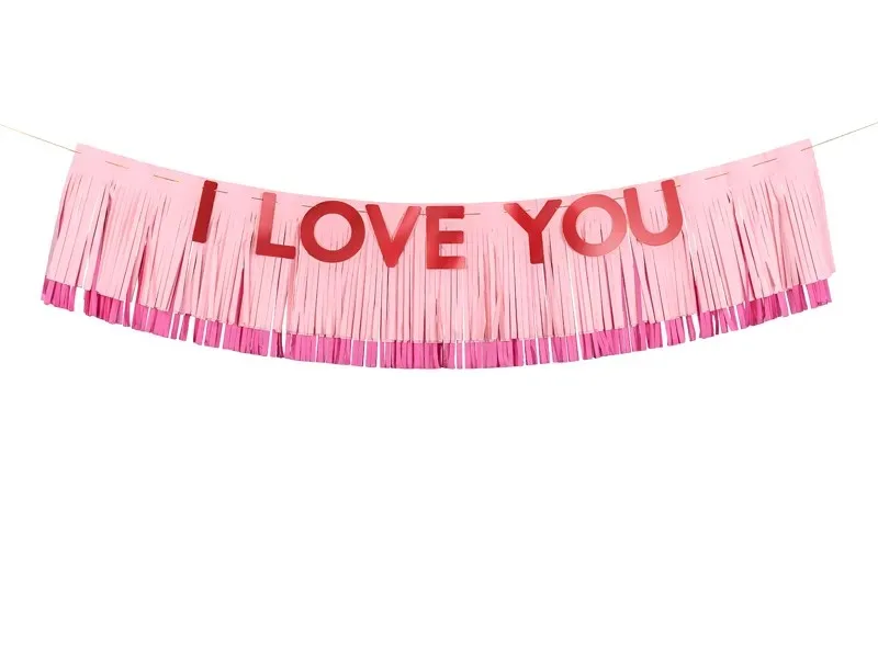 Γιρλάντα με κρόσια I Love you