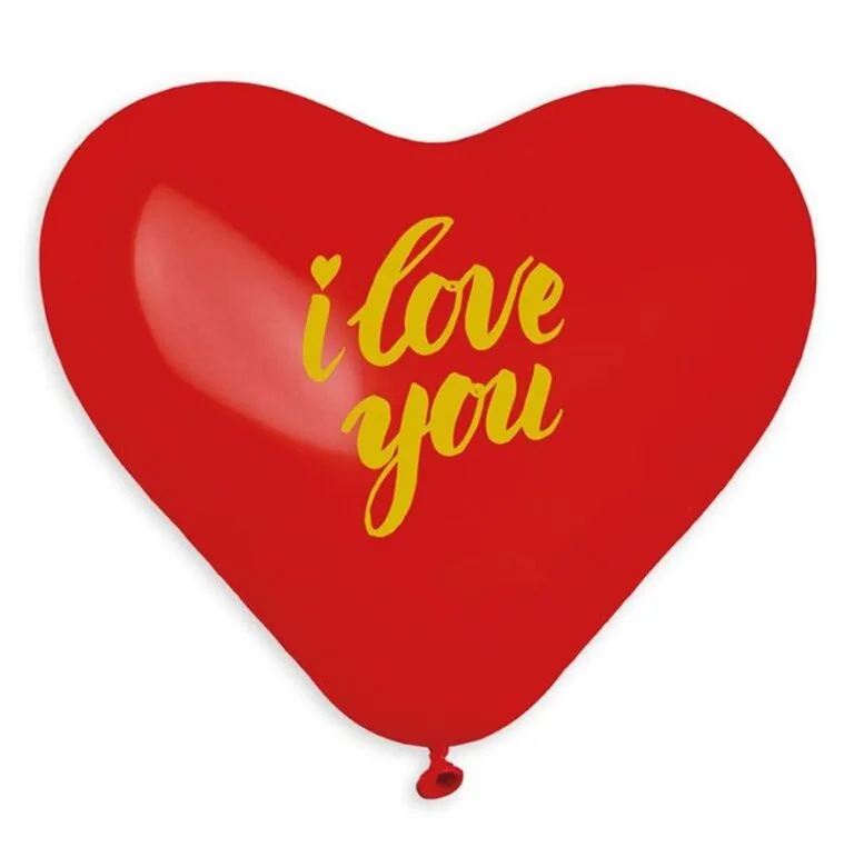 17" Μπαλόνι Καρδιά I Love You χρυσό