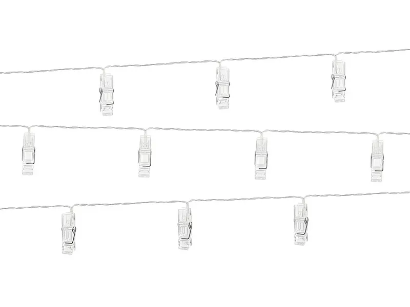 Γιρλάντα με LED μανταλάκια για φωτογραφίες 1,4m