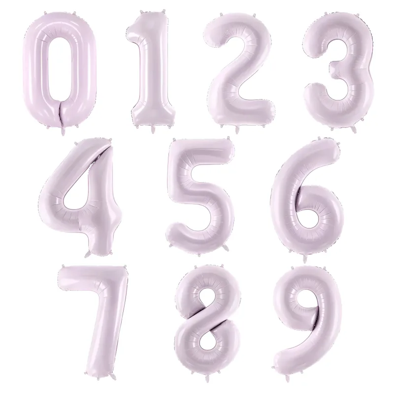 Μπαλόνια Αριθμοί Λιλά 86 cm - 34"