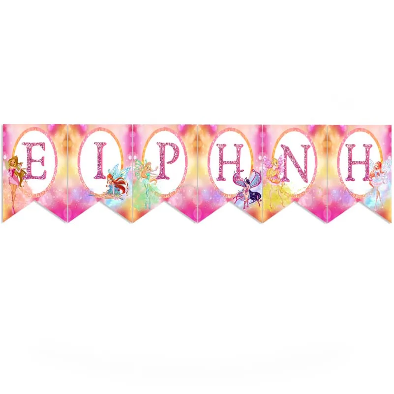 Σημαιάκια Winx με όνομα