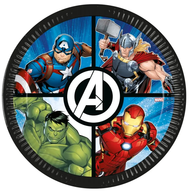 Πιάτα φαγητού Avengers - Evergreen (8 τεμ)