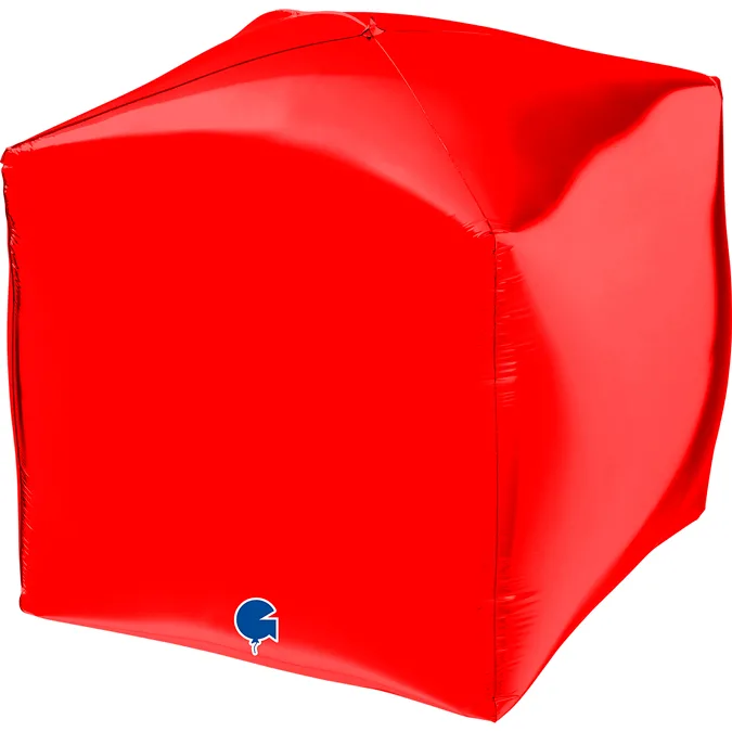15" Μπαλόνι κόκκινος 4D κύβος