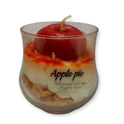Κερί Σόγιας apple pie με ενισχυμένο άρωμα μηλόπιτας